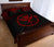 Hawaii Quilt Bed Set - Kanaka Maoli Polynesian Tattoo Black Fog Style Red Version - Polynesian Pride