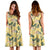 Hawaii Tropical Flamingo Yellow Midi Dress - Polynesian Pride