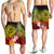 American Samoa Polynesian Men's Shorts - Humpback Whale with Tropical Flowers - Polynesian Pride