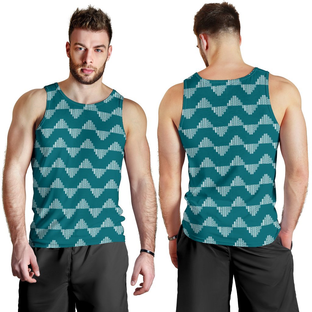 Hawaii Kapala Men's Tank Top - Blue Blue - Polynesian Pride