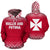 Wallis and Futuna Polynesian Hoodie Red Frog Unisex Red - Polynesian Pride