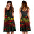 Guam Polynesian Midi Dress - Turtle Hibiscus Reggae - Polynesian Pride