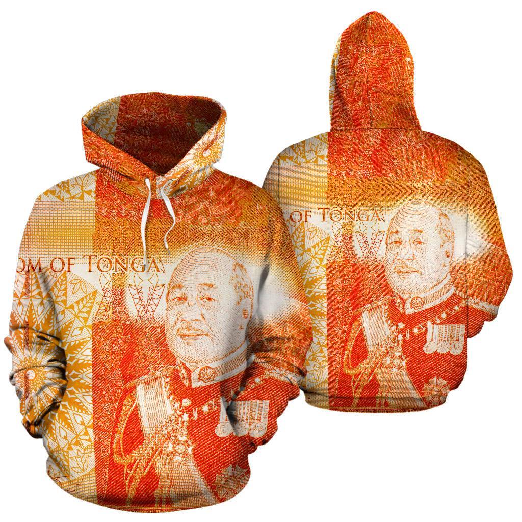 Tonga Hoodie King of Tonga George Tupou V Unisex Red - Polynesian Pride