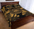 American Samoa Quilt Bed Set - American Samoa Seal Polynesian Yellow Tattoo - Polynesian Pride