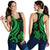 Cook Islands Women's Racerback Tank - Green Tentacle Turtle - Polynesian Pride