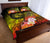 Polynesian Hawaii Custom Personalised Quilt Bed Set - Humpback Whale with Tropical Flowers (Yellow) - Polynesian Pride