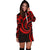 New Zealand Maori Mangopare Women Hoodie Dress Polynesian - Red - Polynesian Pride