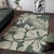 Polynesian Area Rug - Abstract Hibiscus Flowers With Tribal Background - Polynesian Pride