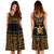 Turtle Personalised Women's Dress - Polynesian Gold Curve Style - Polynesian Pride