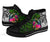 Kosrae High Top Shoes - Turtle Plumeria Banana Leaf - Polynesian Pride