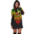 Tonga Polynesian Women's Hoodie Dress - Tattoo Pattern With Seal Reggae - Polynesian Pride