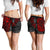 Polynesian Hawaii (Kanaka Maoli) Women's Short - Red Turtle Hibiscus Flowing - Polynesian Pride