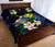 Polynesian Hawaii Quilt Bed Set - Turtle With Plumeria Flowers - Polynesian Pride