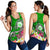 Hawaii Polynesian Women's Racerback Tank - Hawaii Seal With Turtle Plumeria (Green) Green - Polynesian Pride