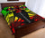 Wallis and Futuna Quilt Bed Set - Wallis and Futuna Coat Of Arms & Polynesian Reggae Tattoo Style - Polynesian Pride