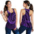 New Zealand Maori Mangopare Women Racerback Tank Polynesian - Purple - Polynesian Pride