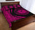 Hawaii Coat Of Arms Polynesian Quilt Bed Set - Circle Style Pink - Polynesian Pride