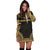 Nauru Women's Hoodie Dress - Polynesian Gold Chief - Polynesian Pride