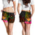 Chuuk Polynesian Women's Shorts - Hibiscus and Banana Leaves - Polynesian Pride