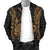 New Caledonia Polynesian Men's Bomber Jacket Map Gold - Polynesian Pride