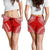 Tonga Women's Shorts - Polynesian Chief Flag Version - Polynesian Pride