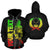 Pohnpei Custom Zip up Hoodie Micronesia Pohnpeian Warrior Reggae - Polynesian Pride