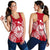 French Polynesia Polynesian Women Tank Top Map Red White - Polynesian Pride