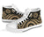 American Samoa High Top Shoes - Gold Tentacle Turtle - Polynesian Pride