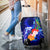 Cook Islands Luggage Covers - Humpback Whale with Tropical Flowers (Blue) - Polynesian Pride