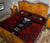 Northern Mariana Islands Quilt Bed Set - Northern Mariana Islands Seal & Polynesian Red Tattoo Style - Polynesian Pride