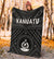 Vanuatu Premium Blanket - Vanuatu Seal With Polynesian Tattoo Style - Polynesian Pride