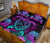 Hawaii Turtle Polynesian Turquoise Quilt Bed Set - Kuly Style - Polynesian Pride