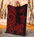 Tahiti Polynesian Premium Blanket - Red Tentacle Turtle - Polynesian Pride