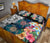 Hawaiian Turtle Swimming Wave Plumeria Hibiscus Polynesian Quilt Bed Set - Polynesian Pride