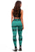 Polynesian Tattoo Tribal Turquoise Hawaii Wonmen's Legging AH - Polynesian Pride