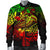 Tonga Men's Bomber Jacket - Reggae Shark Polynesian Tattoo - Polynesian Pride