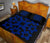 Hawaiian Quilt Bed Set Royal Pattern - Black And Blue - A1 Style - Polynesian Pride