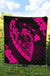 Hawaii Hibiscus Banzai Surfing Premium Quilt Pink - Polynesian Pride