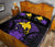 Papua New Guinea Polynesian Quilt Bed Set Hibiscus Purple - Polynesian Pride