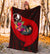 Yap Premium Blanket - Polynesian Hook And Hibiscus (Red) - Polynesian Pride