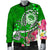 FSM Men's Bomber Jacket - Turtle Plumeria (Green) - Polynesian Pride