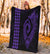 Hawaii Kakau Makau Fish Hook Polynesian Premium Blanket - Purple - Polynesian Pride