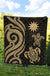 Nauru Premium Quilt - Gold Tentacle Turtle - Polynesian Pride