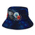 Federated States Of Micronesia Polynesian Bucket Hat - Blue Turtle Hibiscus - Polynesian Pride