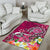 Tahiti Area Rug - Turtle Plumeria (Pink) - Polynesian Pride