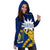 Nauru Rugby Women Hoodie Dress Version Turtle Polynesian - Polynesian Pride