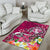 Tonga Area Rug - Turtle Plumeria (Pink) - Polynesian Pride