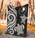 Yap Micronesian Premium Blanket - White Tentacle Turtle - Polynesian Pride