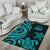 Wallis and Futuna Area Rug - Turquoise Tentacle Turtle - Polynesian Pride