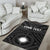 Marshall Personalised Area Rug - Marshall Seal With Polynesian Tattoo Style ( Black) - Polynesian Pride